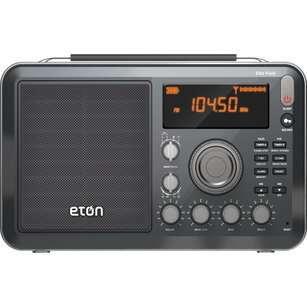 Eton Elite Field Radio - LCD Display - Headphone - 4 x D - Desktop/Portable MPN:NELITEFIELD