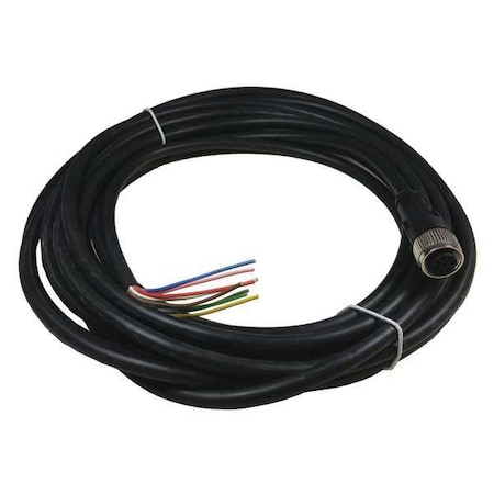 Flying Lead Connector, 5m, 24VDC MPN:C-M12F08-08X025PV05, 0-MA-100177