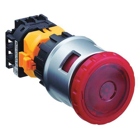 Emergency Stop Push Button, 30 mm, 1NO/2NC, Red MPN:ES-XN4E-LL412Q4MFR