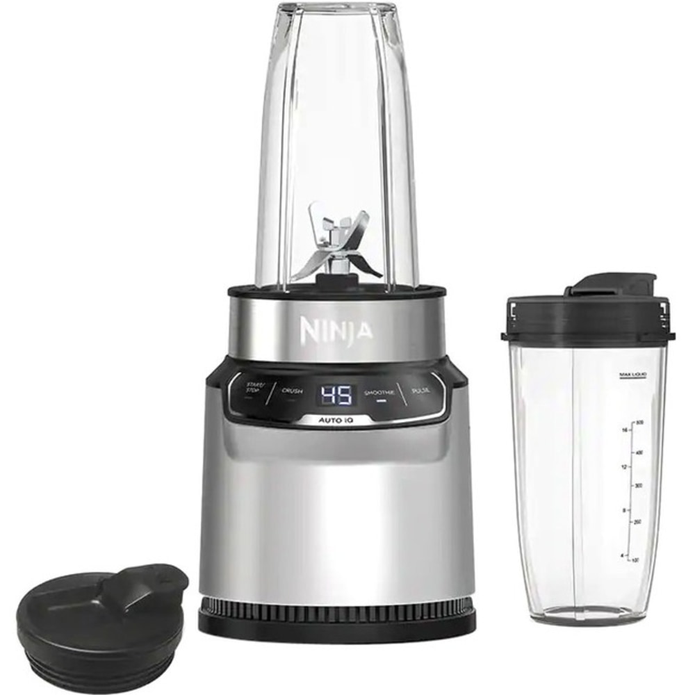 Ninja Nutri-Blender Pro With Auto-iQ, 24 Oz, Cloud Silver/Black, Total Qty 1 MPN:BN401