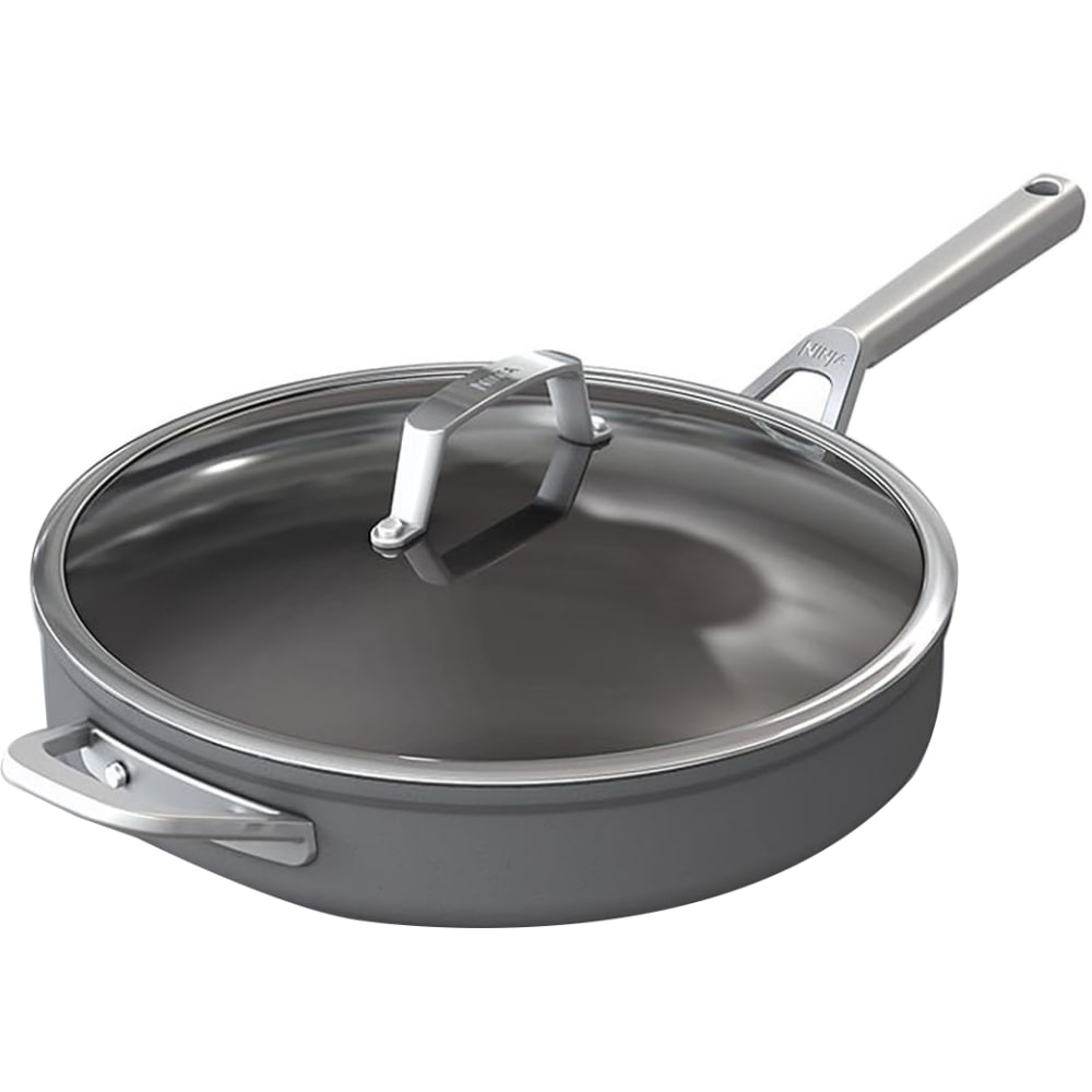 Ninja Foodi Premium Stainless Steel NeverStick Saute Pan, Slate Gray MPN:C30140