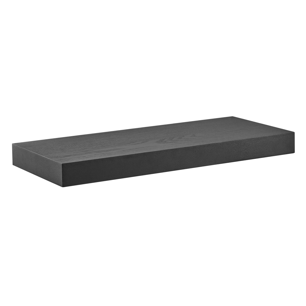 Eurostyle Barney Floating Shelf, 2inH x 24inW x 10inD, Black MPN:09740-MTBLK
