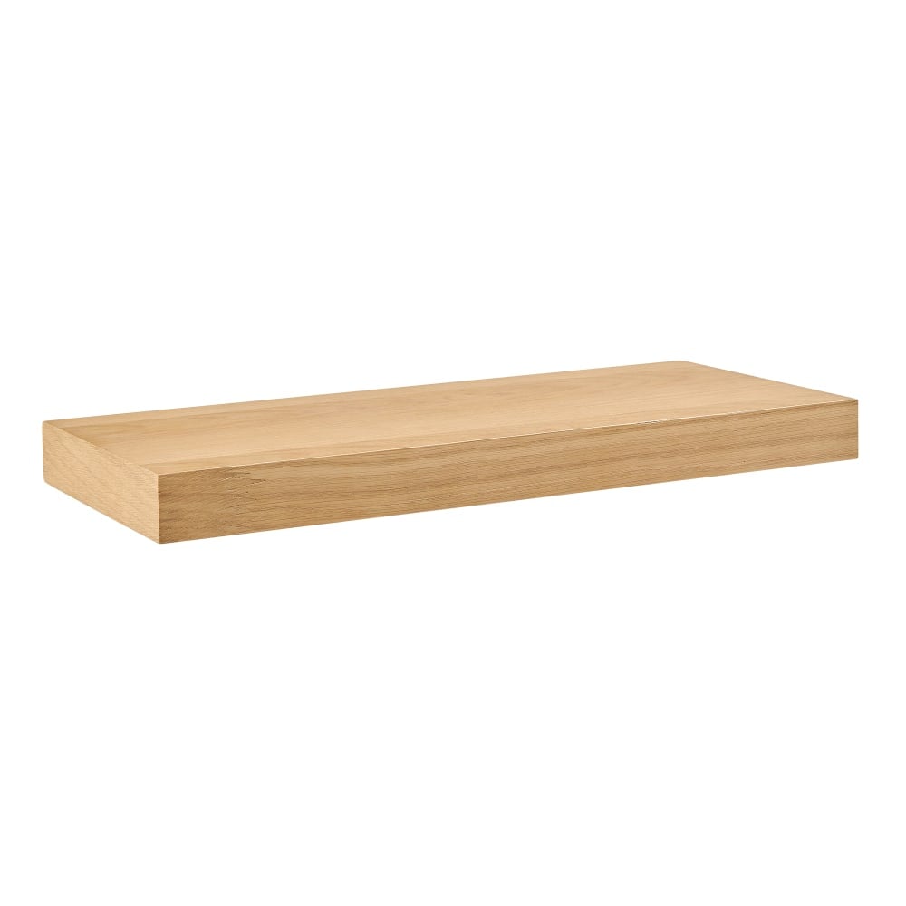 Eurostyle Barney Floating Shelf, 2inH x 24inW x 10inD, Oak MPN:09740-OAK