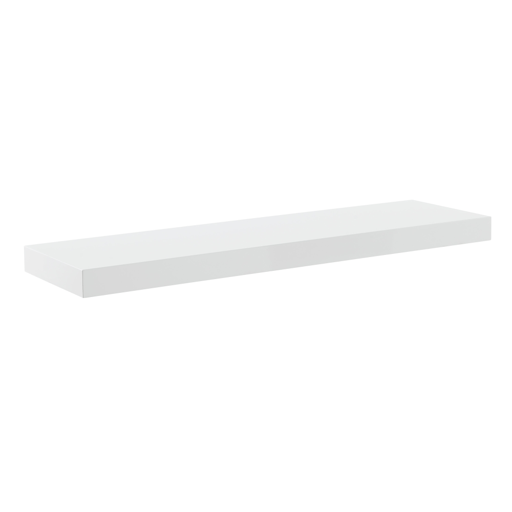 Eurostyle Barney Floating Shelf, 2inH x 36inW x 10inD, High Gloss White MPN:09742-WHT