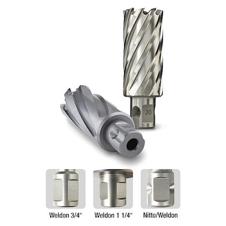 HSS Annular Cutter with Universal Shank, 2-1/4