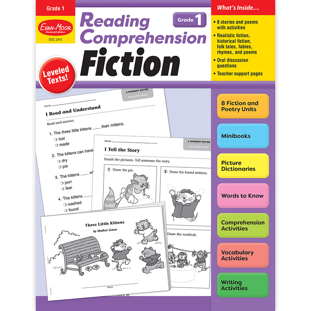 Evan-Moor Educational Publishers Reading Comprehension: Fiction, Grade 1 MPN:EMC2441