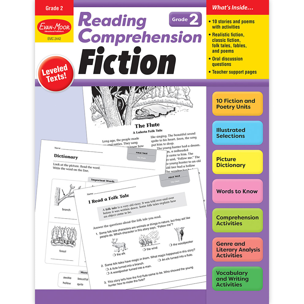 Evan-Moor Educational Publishers Reading Comprehension: Fiction, Grade 2 MPN:EMC2442