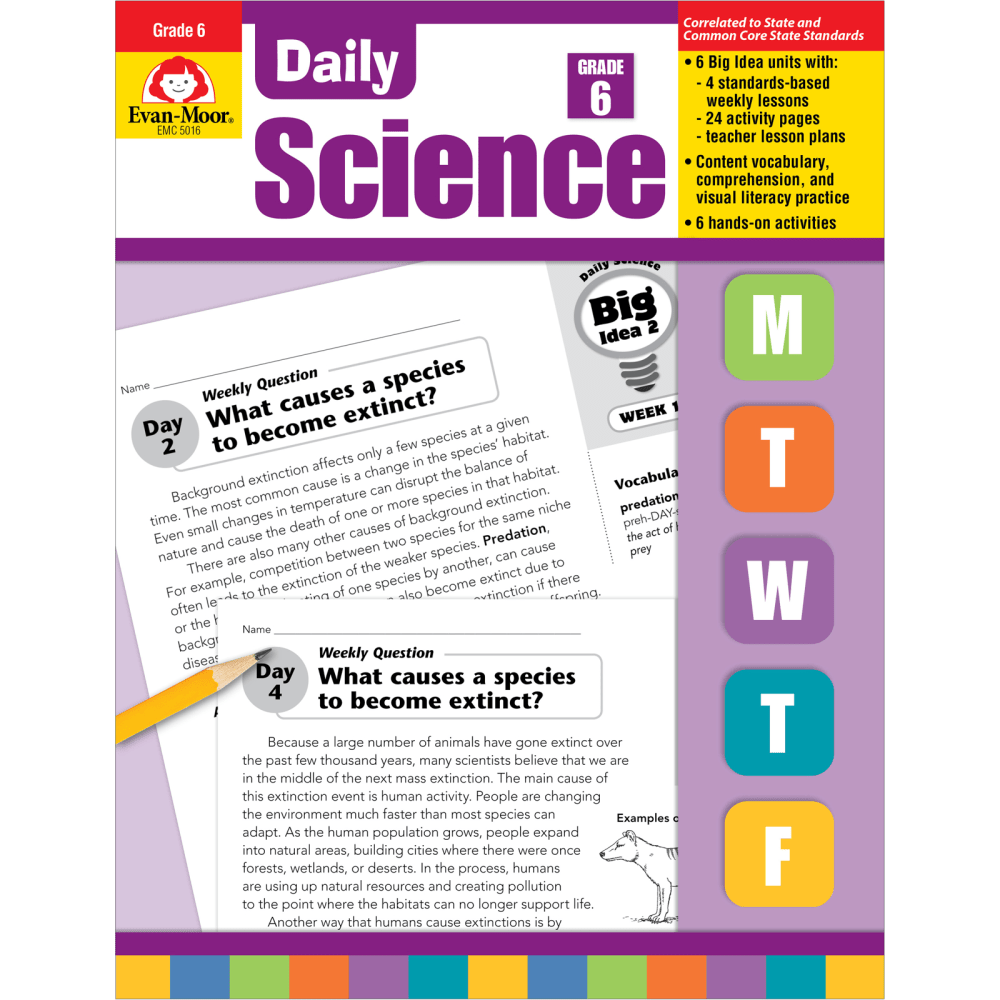 Evan-Moor Educational Publishers Daily Science Book, Grades 6-12 MPN:EMC5016
