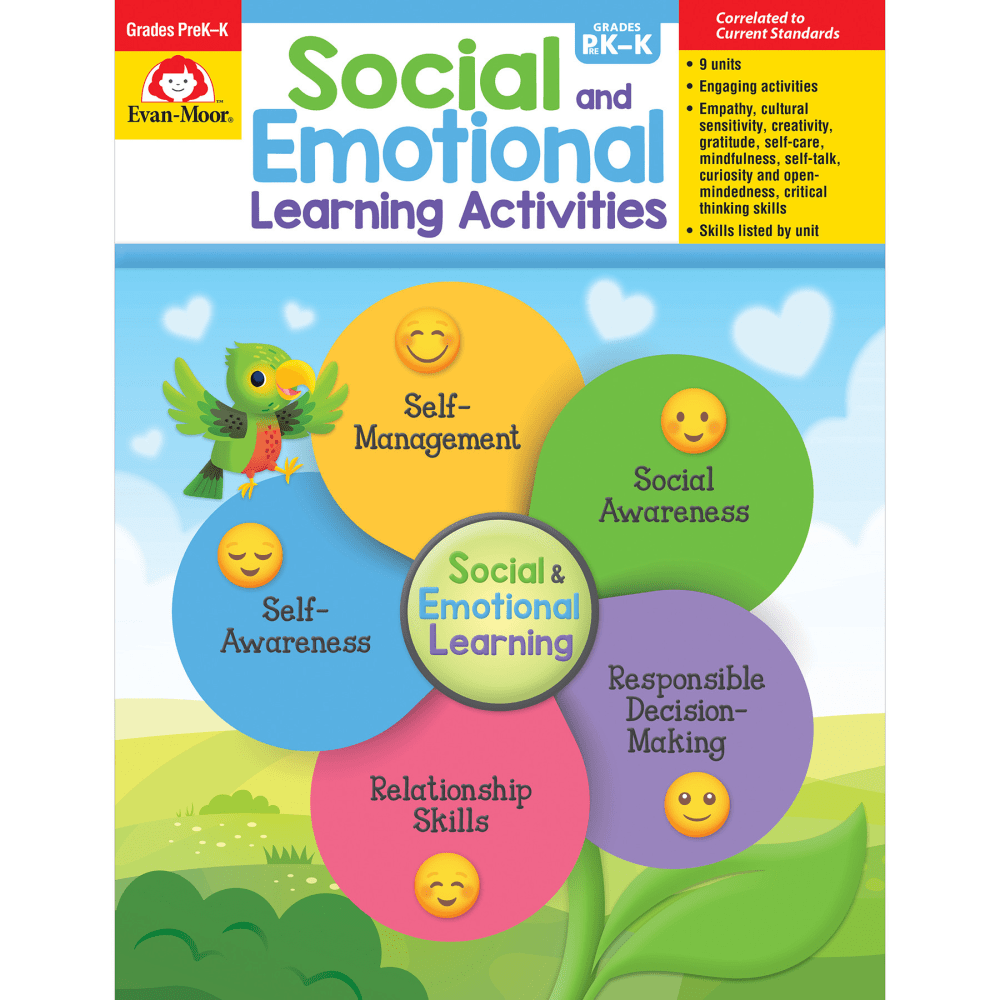 Evan-Moor Social and Emotional Learning Activities Book, Character Education MPN:EMC6095