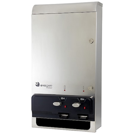 Sanitary Napkin/Tampon Dispenser, SS MPN:EV1SS-25