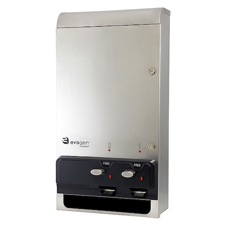 Sanitary Napkin/Tampon Dispenser, SS MPN:EV1SS-FREE
