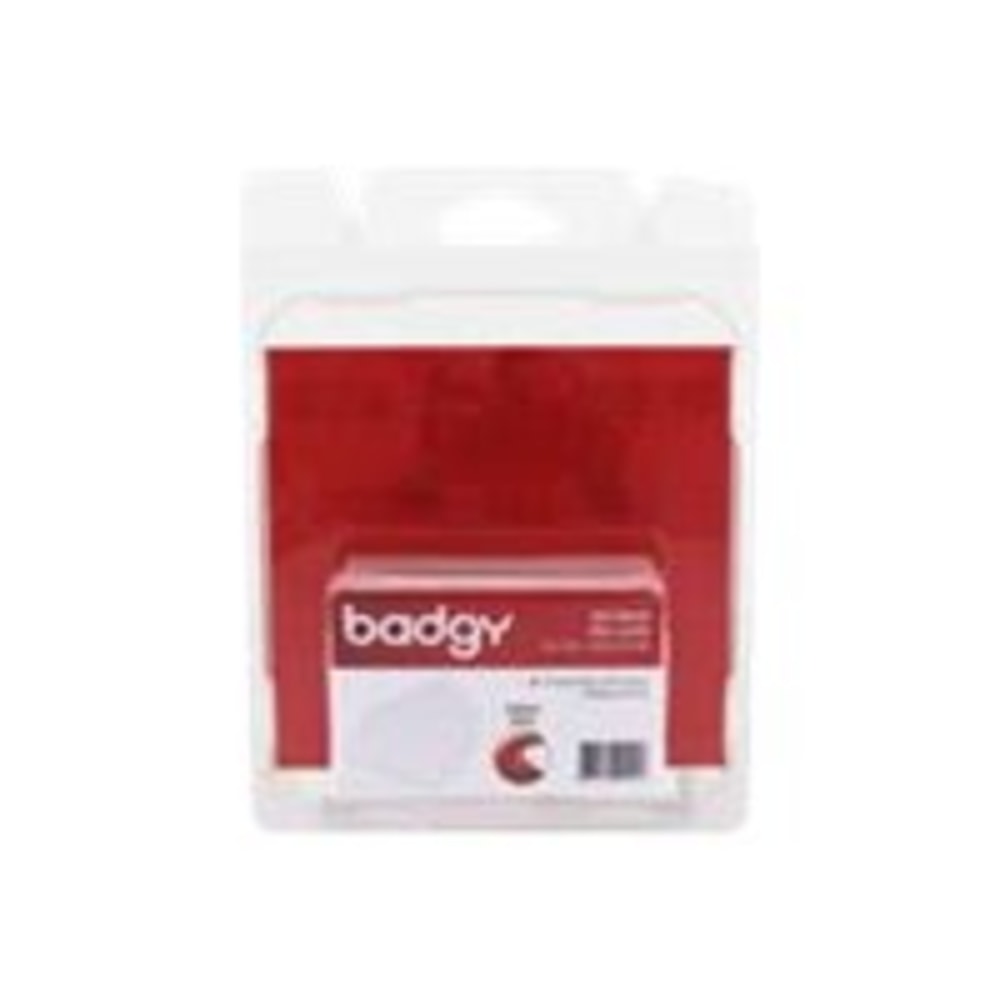 Badgy - Polyvinyl chloride (PVC) - 20 mil - white - 100 card(s) cards - for Badgy 100, 200, 1st Generation MPN:CBGC0020W