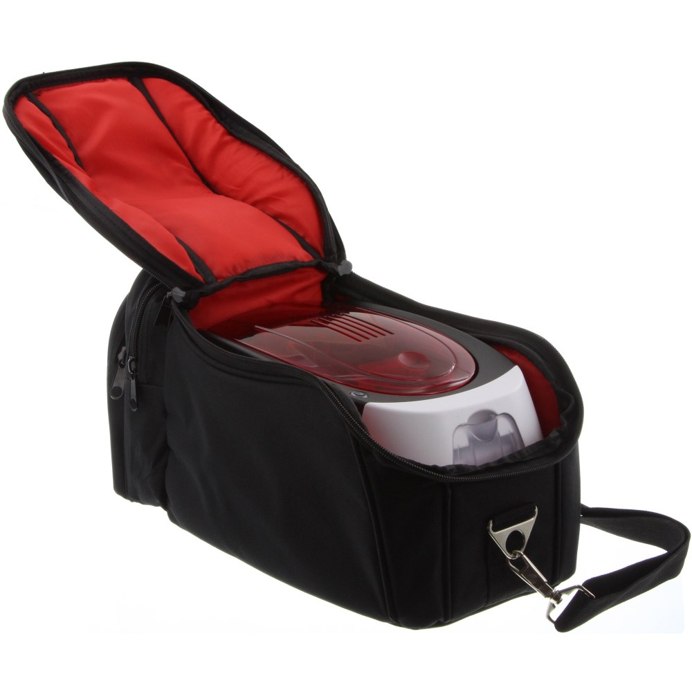 Badgy Carrying Case Portable Printer, Black, Red, 7.9inH x 15inW x 7.9inD, 1 Pack MPN:A5311