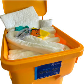 Spilfyter® Oil Only Dash Spill Kit 90 Gallon Capacity Wheeled Bin DASH-O90