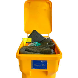 Spilfyter® Universal Dash Spill Kit 90 Gallon Capacity Wheeled Bin DASH-U90