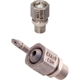 Exair® M4 x 1/2 x 1/8 NPT Male Swivel Fitting for Atto Air Nozzle 9201