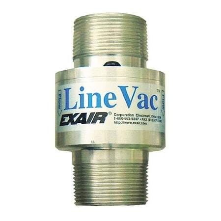 Threaded Line Vac, Aluminum, 1-1/4