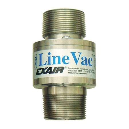 Threaded Line Vac, Stainless Steel, 1