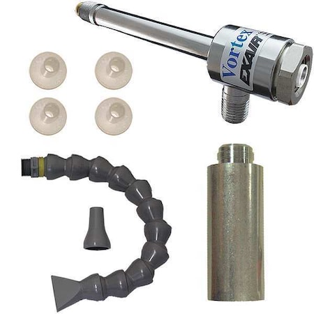 Vortex Tube, SS, 10-40 CFM, 650-2800 BtuH MPN:X032807