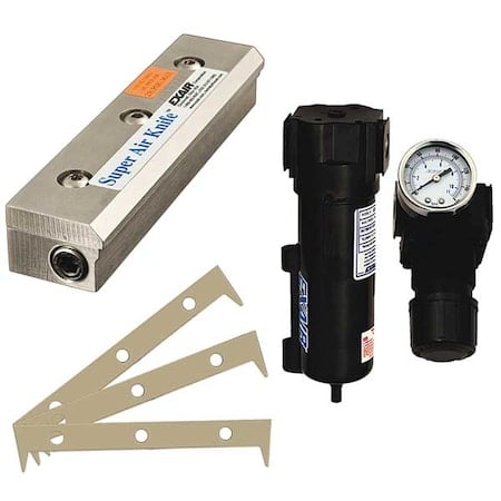 Air Knife Kit, 1/4 In NPT, 3 In L, SS MPN:110203SS