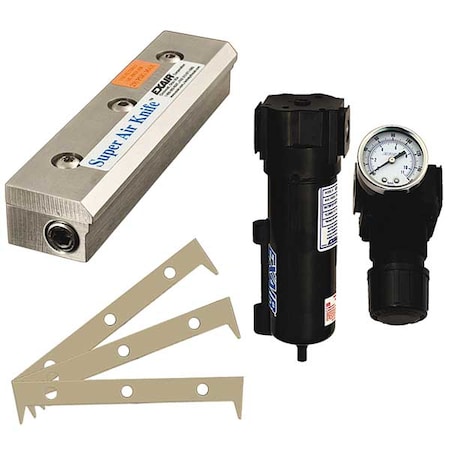 Air Knife Kit, 1/4 In NPT, 18 In L, SS MPN:110218SS