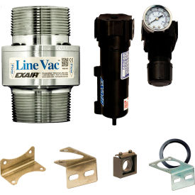 Exair® Threaded Line Vac Kit Aluminum 58.5 CFM 2-1/2