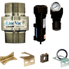 Exair® Threaded Line Vac Kit Stainless Steel 58.5 CFM 2-1/2