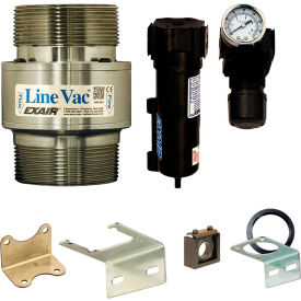 Exair® Threaded Line Vac Kit Stainless Steel 68.5 CFM 3
