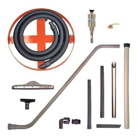Deluxe Rev. Drum Vacuum System, 55 gal., Hose Dia. 1-1/2