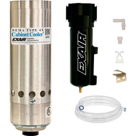 Exair® NEMA 4X St. Cabinet Cooler System Continuous Operation 25 CFM 1/4