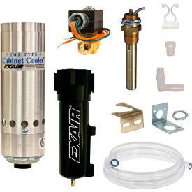 Exair® NEMA 4X St. Cabinet Cooler System w/240V Thermostat Control 15 CFM 1/4