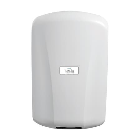 Automatic Hand Dryer, 14 sec Dry, 208 to 277V AC, White MPN:327116H