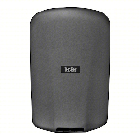 Automatic Hand Dryer, 14 sec Dry, 208 to 277V AC, Gray, Textured Graphite MPN:328116