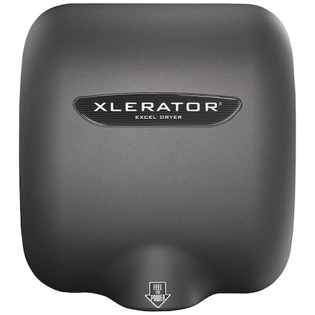 Automatic Hand Dryer, 8 sec Dry, 68 to 76, 110 to 120V AC, Gray, Textured Graphite MPN:XL-GR-1.1N-110-120V