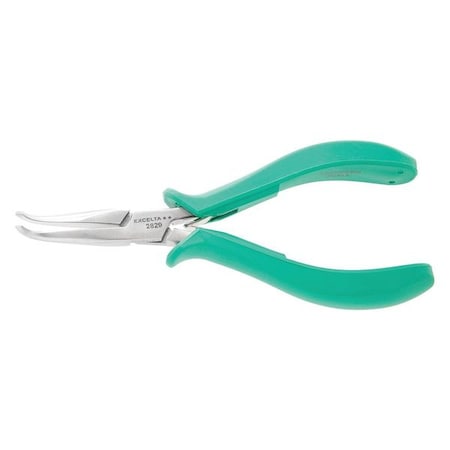5 3/4 in TealShield™ Bent Long Nose Plier Molded Grip Handle MPN:2829