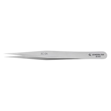 Tweezer, Fine, 4-1/4 in. L, SS, 1/64 in. Tip MPN:3C-SA