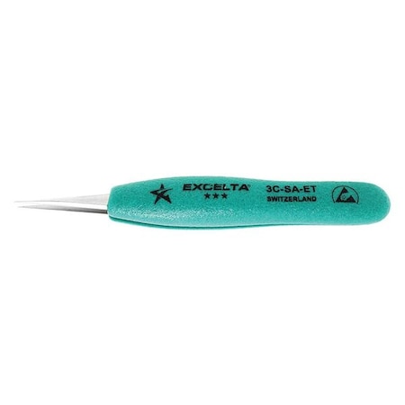 Tweezers, SS, Straight, 4 3/4