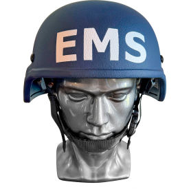 EDI-USA MICH Style EMS/EMT Ballistic Helmet Level III-A Ballistic Resistance Navy Blue M E-EBH-M