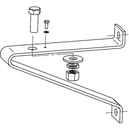Wall/Pole Mounting Bracket, 9-1/2