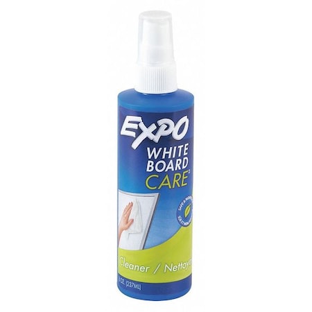 Dry Erase Board Cleaner, 8 oz., Clear, 1/Each MPN:BDE8CL