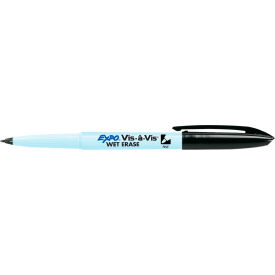 EXPO® Wet Erase Marker Ultra Fine Bullet Tip Black Dozen 16001A