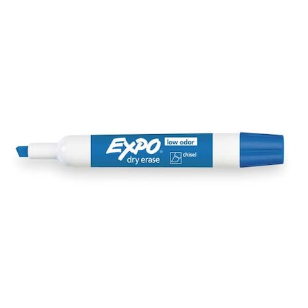Dry Erase Marker, Chisel Tip, Blue PK12 Low Odor MPN:80003