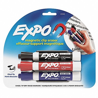 Dry Erase Marker Set Chisel PK3 MPN:81503