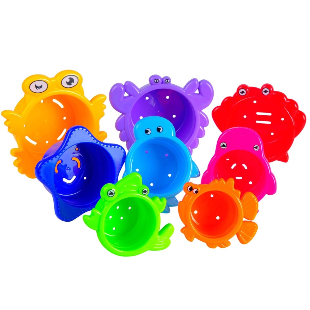 Extasticks Beautiful Colored Stacking Cups With Sea Animals MPN:EXAE3300
