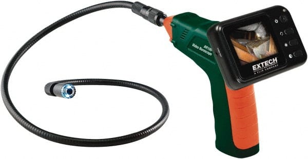 Video Borescope: 1 m Probe, 17 mm Probe Dia, 480 x 234 pixels Resolution MPN:BR100