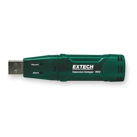 Data Logger, Temperature, -40 to 158 F, USB MPN:TH10
