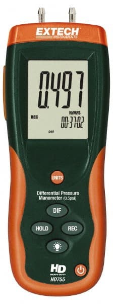 2 Max psi, 0.3% FS% Accuracy, Differential Pressure Manometer MPN:HD755