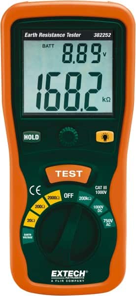 LCD Display Earth Ground Resistance Tester MPN:382252