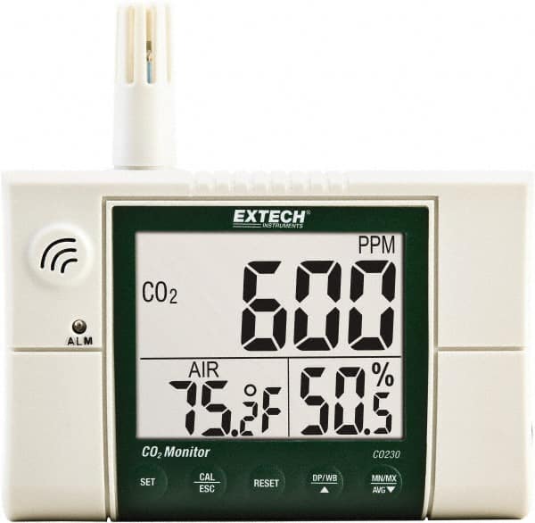 Visual, Audible Alarm, LCD Display, Indoor Air Quality Monitor MPN:CO230