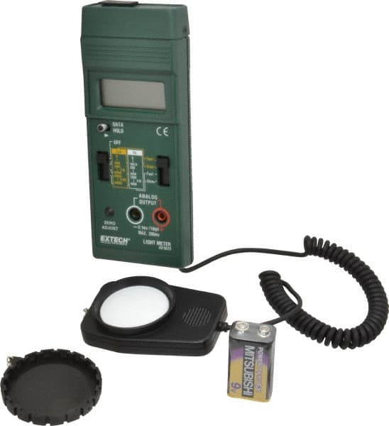 9 Volt Battery, 5,000 FC, LCD Display, Color Corrected Photodiode, Light Meter MPN:401025